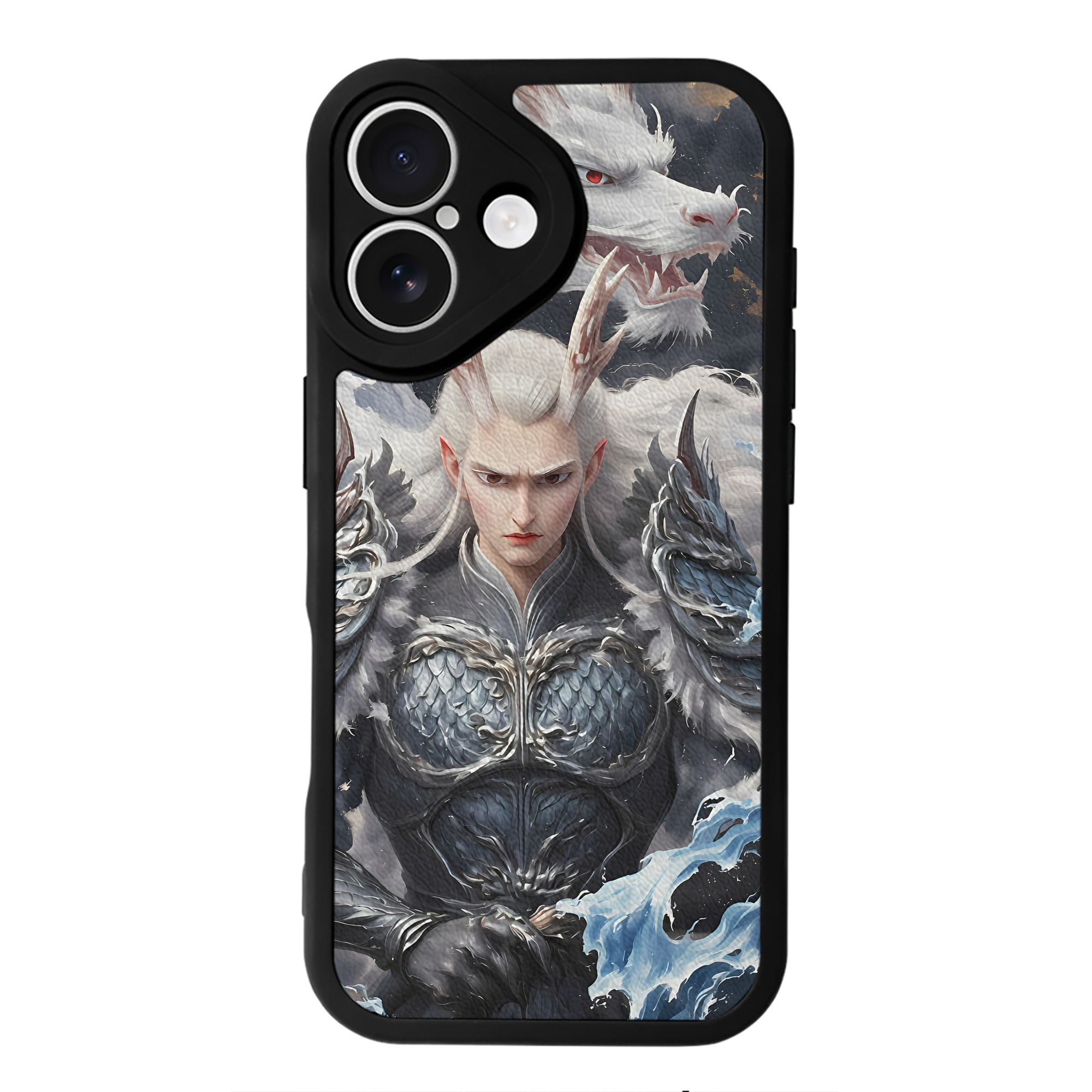 （画像用） Ne Zha 2 ナタ 魔童の大暴れ 【iPhone 16シリーズ対応】シリコンスマホケース（レザー調） 材質：シリコン